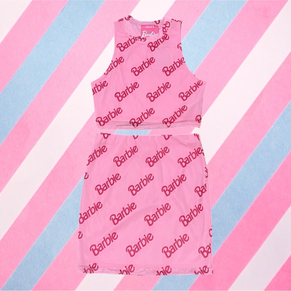Barbie x Forever 21 Pink Skirt Set